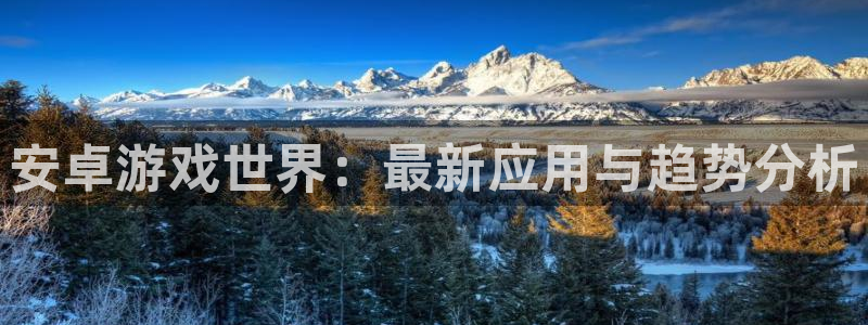 优贝娱乐注册官方登录app：安卓游戏世界：最新应用与趋势分析